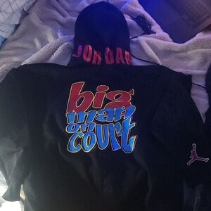 Jordan Black Hoodie with Colorful Graphic